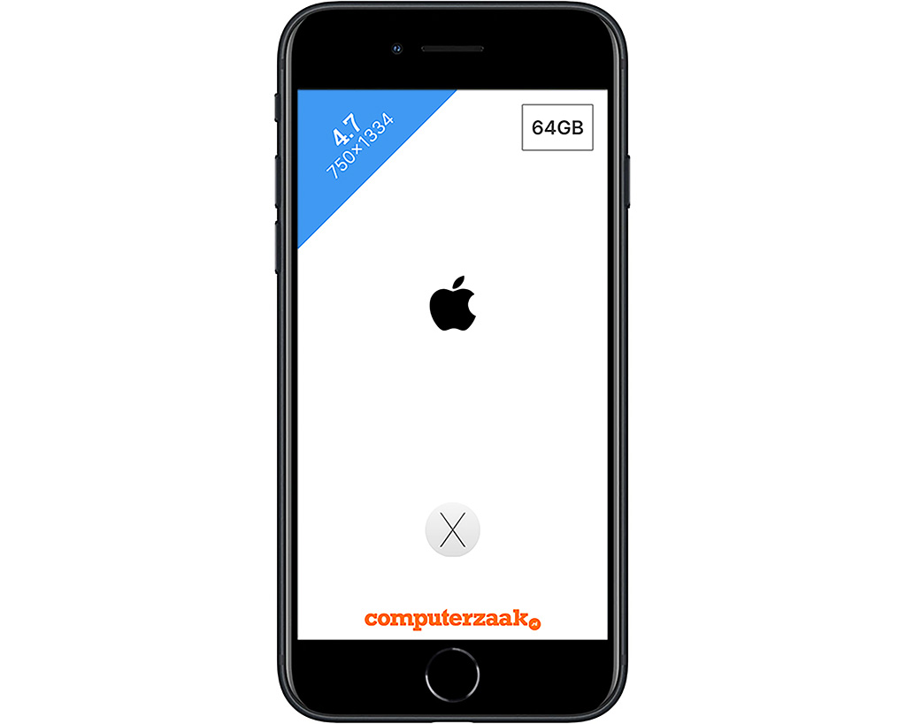 Refurbished Apple Iphone Se 2022 64Gb Zwart Smartphone