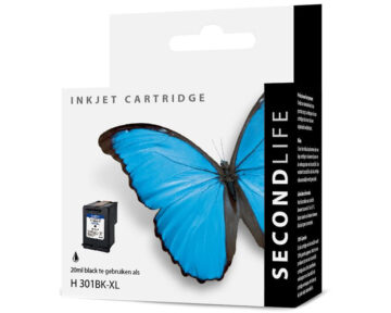 Secondlife Hp 301 Xl Zwart Inktcartridge