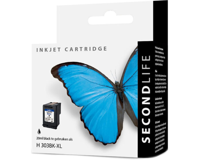 Secondlife Hp 303 Xl Zwart Inktcartridge