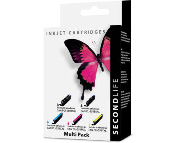 Secondlife Canon Multipack 550 551 Series Zwart Inktcartridge