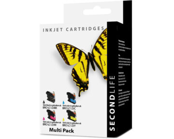 Secondlife Brother Multipack Lc 121 123 Zwart C M En Y Inktcartridge