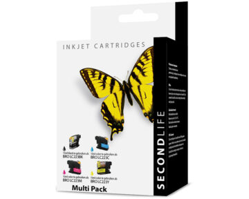 Secondlife Brother Multipack Lc 221 223 Zwart C M En Y Inktcartridge