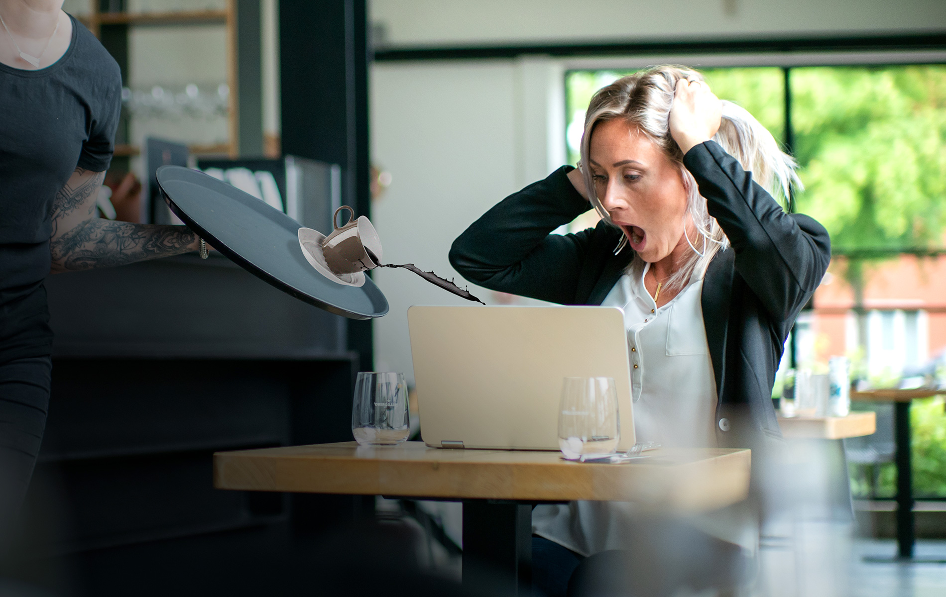 Waterschade aan laptop